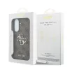 Husa spate Guess PU 4G cu logo metalic pentru Samsung Galaxy A57, maro