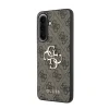 Husa spate Guess PU 4G cu logo metalic pentru Samsung Galaxy A57, maro