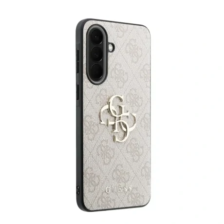 Husa spate Guess PU 4G cu logo metalic pentru Samsung Galaxy A57, roz