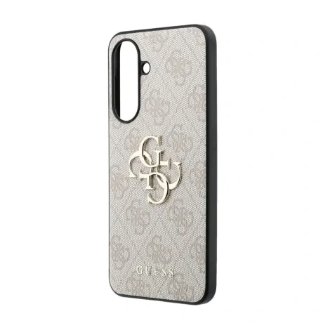 Husa spate Guess PU 4G cu logo metalic pentru Samsung Galaxy A57, roz