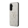 Husa spate Guess PU 4G cu logo metalic pentru Samsung Galaxy A57, roz