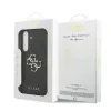 Husa spate Guess PU 4G cu logo metalic pentru Samsung Galaxy S25 FE, gri
