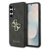 Husa spate Guess PU 4G cu logo metalic pentru Samsung Galaxy S25 FE, gri