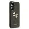 Husa spate Guess PU 4G cu logo metalic pentru Samsung Galaxy S25 FE, gri