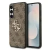 Husa spate Guess PU 4G cu logo metalic pentru Samsung Galaxy S25 FE, maro