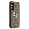 Husa spate Guess PU 4G cu logo metalic pentru Samsung Galaxy S25 FE, maro