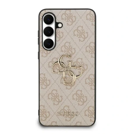 Husa spate Guess PU 4G cu logo metalic pentru Samsung Galaxy S25 FE, roz