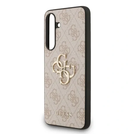 Husa spate Guess PU 4G cu logo metalic pentru Samsung Galaxy S25 FE, roz