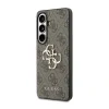 Husa spate Guess PU 4G cu logo metalic pentru Samsung Galaxy S26, maro