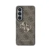 Husă spate Guess PU 4G cu logo metalic pentru Samsung Galaxy S26+, maro