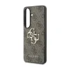 Husă spate Guess PU 4G cu logo metalic pentru Samsung Galaxy S26+, maro