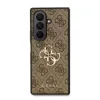 Husă spate Guess PU 4G cu logo metalic pentru Samsung Galaxy Z Fold 7, maro