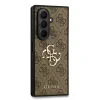 Husă spate Guess PU 4G cu logo metalic pentru Samsung Galaxy Z Fold 7, maro