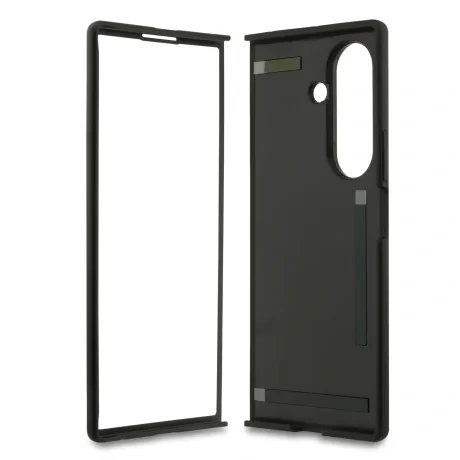 Husă spate Guess PU 4G cu logo metalic pentru Samsung Galaxy Z Fold 7, roz