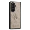 Husă spate Guess PU 4G cu logo metalic pentru Samsung Galaxy Z Fold 7, roz