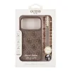 Husa spate Guess PU 4G MagSafe Strap Limited Edition 299 pentru iPhone 17 Pro, maro