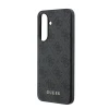 Husa spate Guess PU 4G Metal Classic Logo pentru Samsung Galaxy A37, gri
