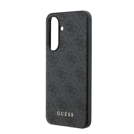 Husa spate Guess PU 4G Metal Classic Logo pentru Samsung Galaxy A37, gri