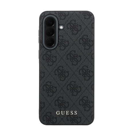 Husa spate Guess PU 4G Metal Classic Logo pentru Samsung Galaxy A37, gri