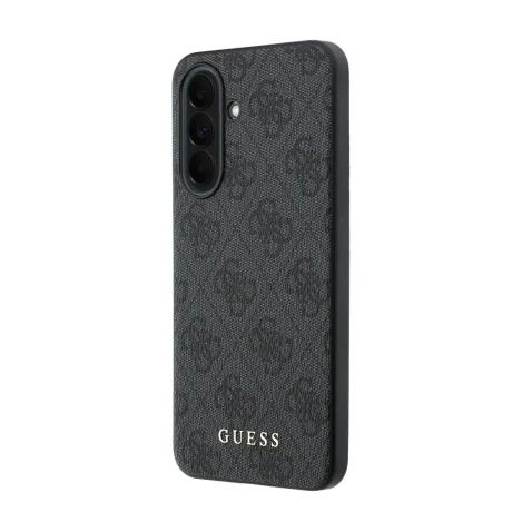 Husa spate Guess PU 4G Metal Classic Logo pentru Samsung Galaxy A37, gri