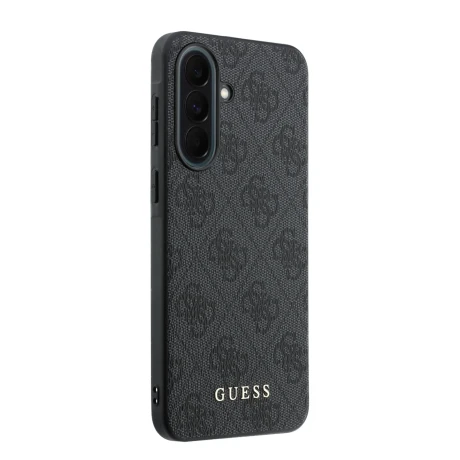 Husa spate Guess PU 4G Metal Classic Logo pentru Samsung Galaxy A37, gri