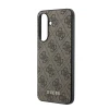 Husa spate Guess PU 4G Metal Classic Logo pentru Samsung Galaxy A37, maro