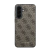 Husa spate Guess PU 4G Metal Classic Logo pentru Samsung Galaxy A37, maro