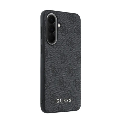 Husa spate Guess PU 4G Metal Classic Logo pentru Samsung Galaxy A57, gri