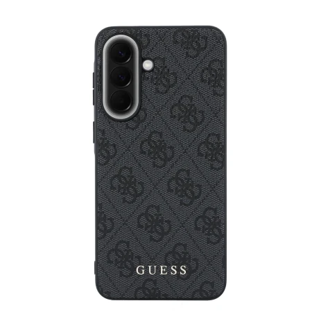 Husa spate Guess PU 4G Metal Classic Logo pentru Samsung Galaxy A57, gri