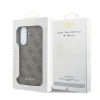 Husa spate Guess PU 4G Metal Classic Logo pentru Samsung Galaxy A57, maro