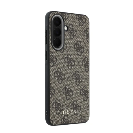 Husa spate Guess PU 4G Metal Classic Logo pentru Samsung Galaxy A57, maro