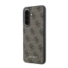 Husa spate Guess PU 4G Metal Classic Logo pentru Samsung Galaxy A57, maro