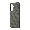 Husa spate Guess PU 4G Metal Classic Logo pentru Samsung Galaxy A57, maro