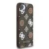 Husa spate Guess PU 4G Peony MagSafe pentru iPhone 16e/17e, maro