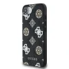 Husă spate Guess PU 4G Peony MagSafe pentru iPhone 16e/17e, neagră