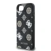 Husă spate Guess PU 4G Peony MagSafe pentru iPhone 16e/17e, neagră