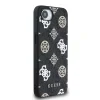 Husă spate Guess PU 4G Peony MagSafe pentru iPhone 16e/17e, neagră
