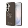 Husa spate Guess PU 4G Resin Metal Logo pentru Samsung Galaxy S26, maro