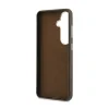 Husa spate Guess PU 4G Resin Metal Logo pentru Samsung Galaxy S26+ Maro