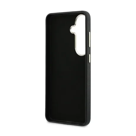 Husa spate Guess PU 4G Resin Metal Logo pentru Samsung Galaxy S26+ Negru