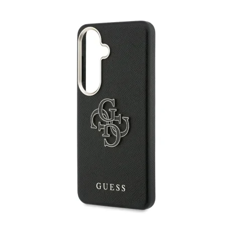 Husa spate Guess PU 4G Resin Metal Logo pentru Samsung Galaxy S26+ Negru