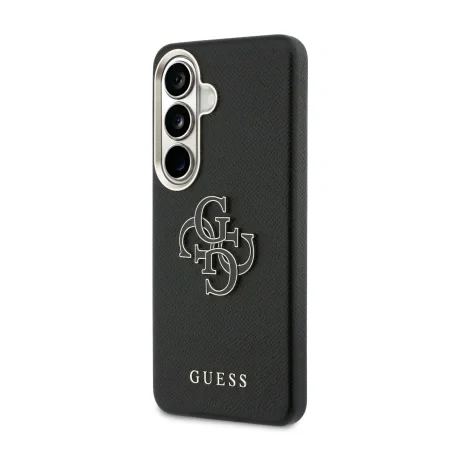 Husa spate Guess PU 4G Resin Metal Logo pentru Samsung Galaxy S26+ Negru