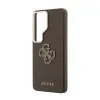 Husa spate Guess PU 4G Resin Metal Logo pentru Samsung Galaxy S26 Ultra, maro