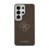 Husa spate Guess PU 4G Resin Metal Logo pentru Samsung Galaxy S26 Ultra, maro