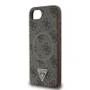 Husa spate Guess PU 4G Strass Triangle Metal Logo MagSafe pentru iPhone 16e/17e, maro