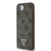 Husa spate Guess PU 4G Strass Triangle Metal Logo MagSafe pentru iPhone 16e/17e, maro