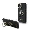 Husă spate Guess PU cu logo 4G, cadru foto, pentru iPhone 13, neagră