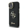 Husă spate Guess PU cu logo 4G, cadru foto, pentru iPhone 13, neagră