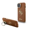 Husă spate Guess PU cu logo 4G, cadru foto, pentru iPhone 14, maro