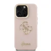 Husă spate Guess PU cu logo 4G, cadru foto, pentru iPhone 15 Pro, roz